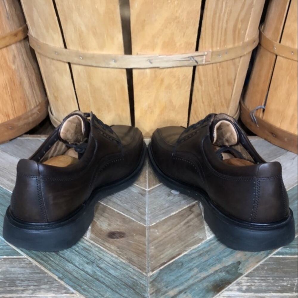 Clarks Unstructured Un Kenneth Way Dark Brown Lea… - image 7